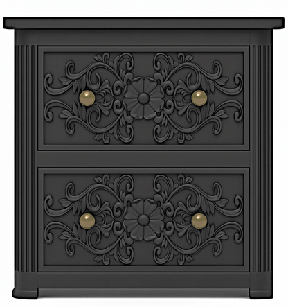 Kasbah Hand - Carved Solid Wooden Platform Bed / Bedroom Set – handcrafted solid wood furniture