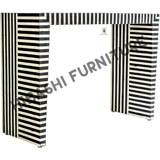 LOHA Handmade Bone Inlaid, Solid Wooden Console Table – handcrafted solid wood furniture