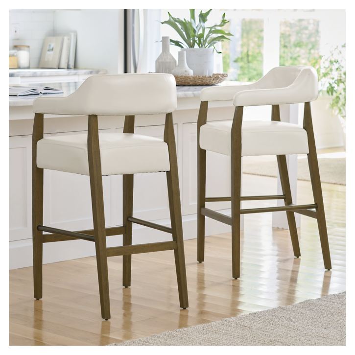 Lucidus Bar and Counter Stool – handcrafted solid wood furniture