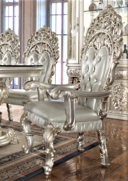 Magnisy Hand Carved European 8 Seater Dining Table Set – handcrafted solid wood furniture