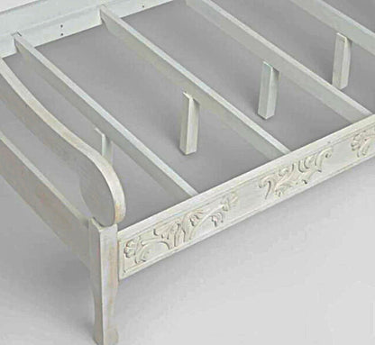 Mahal Hand Carved Indoor / Outdoor Daybed – handcrafted solid wood furniture