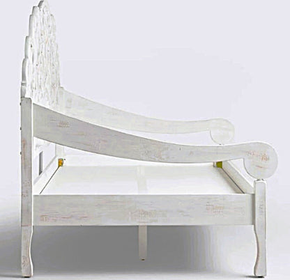 Mahal Hand Carved Indoor / Outdoor Daybed – handcrafted solid wood furniture