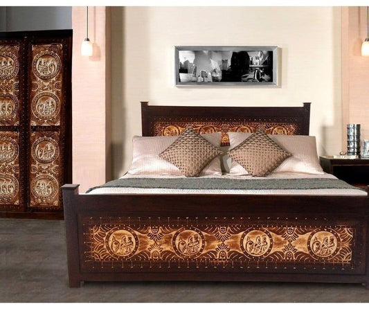 Maharaja Indian Wooden Bed – handcrafted solid wood furniture