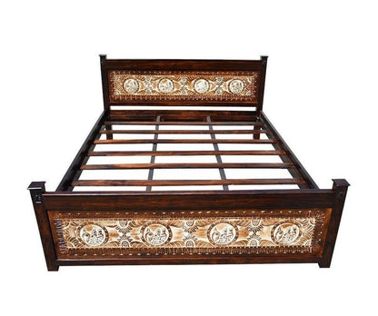 Maharaja Indian Wooden Bed – handcrafted solid wood furniture