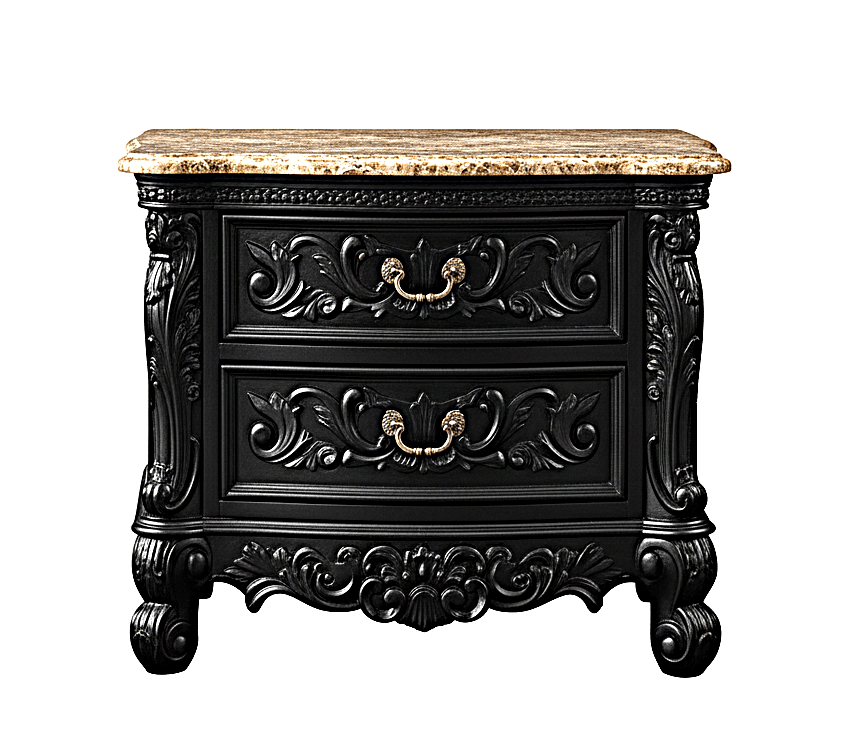 🪶 Majestic Lion Hand - Carved Solid Mango Wood Bed / 3 - Piece Bedroom Set – handcrafted solid wood furniture