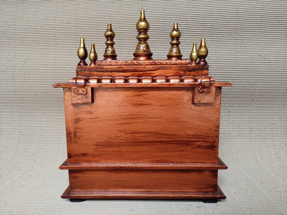 Mandla hand Carved Wooden Temple / Puja Ghar / Indian Temple – handcrafted solid wood furniture