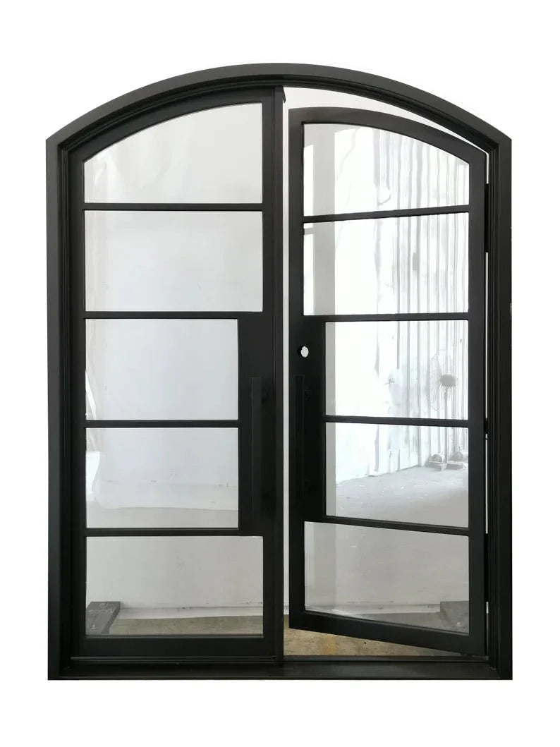 Maritime Wrought Iron Double Door – handcrafted solid wood furniture