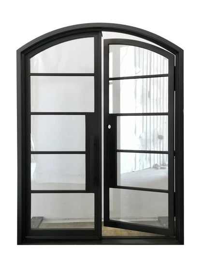 Maritime Wrought Iron Double Door – handcrafted solid wood furniture
