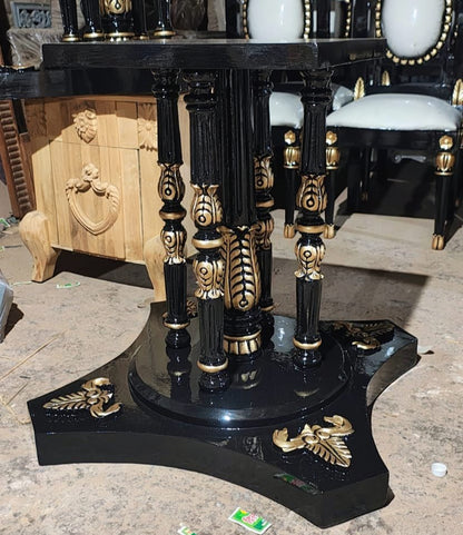 Mars Hand Carved Designer Luxury 8 Seater Dining Table Set – handcrafted solid wood furniture