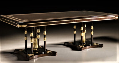 Mars Hand Carved Designer Luxury 8 Seater Dining Table Set – handcrafted solid wood furniture