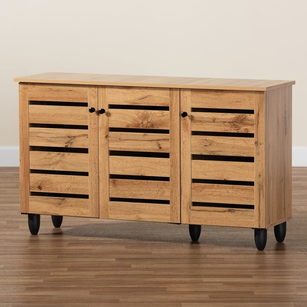 Maui Solid Wooden 3 - Door Entryway Storage Cabinet – handcrafted solid wood furniture