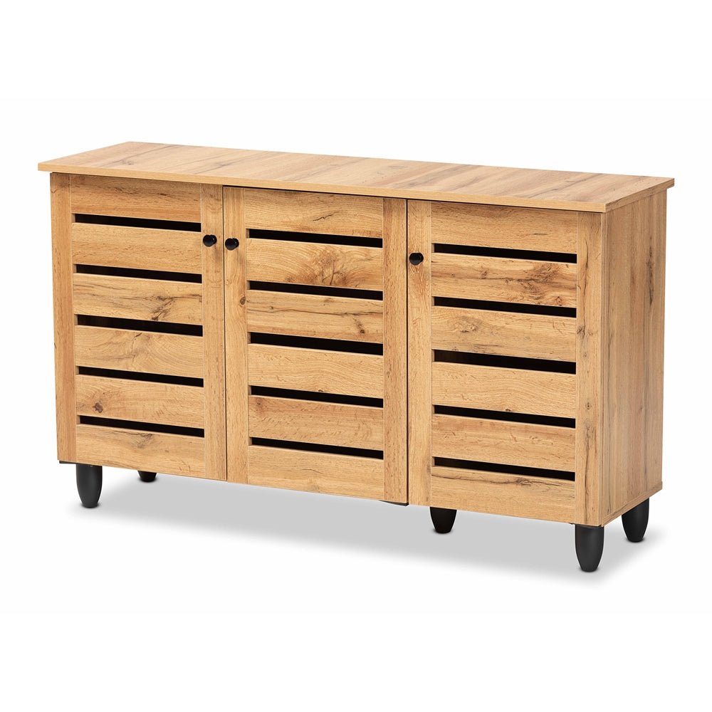Maui Solid Wooden 3 - Door Entryway Storage Cabinet – handcrafted solid wood furniture
