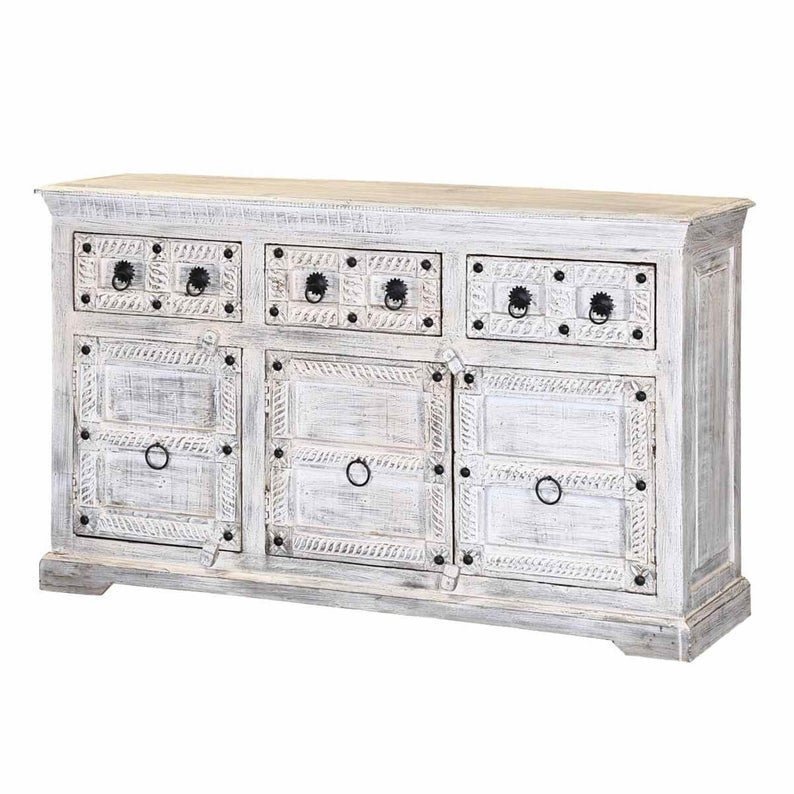 Mid - Century Style Antique Sideboard Drawer – handcrafted solid wood furniture