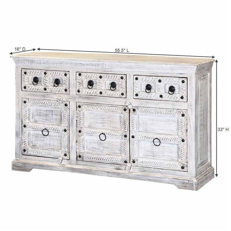 Mid - Century Style Antique Sideboard Drawer – handcrafted solid wood furniture