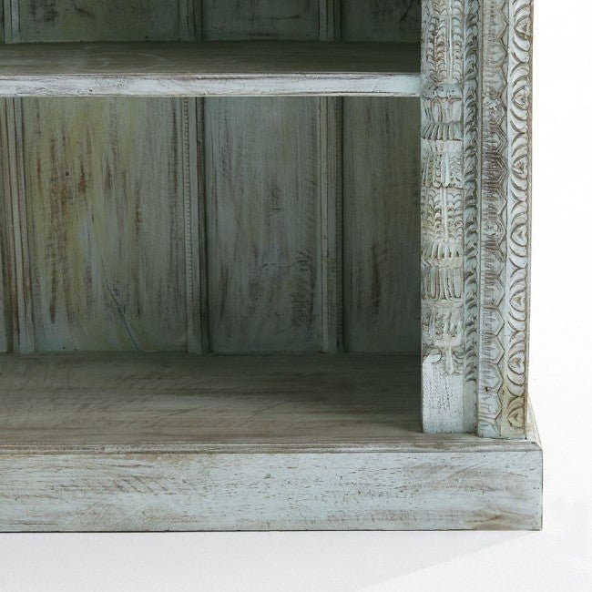 Mughal Style Indian Bookshelf – handcrafted solid wood furniture