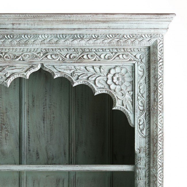 Mughal Style Indian Bookshelf by Hibashi Furniture – handcrafted solid wood furniture made in India