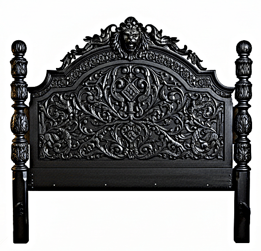 Nawab Solid Wooden Hand carved Mughal Platform Bed by R-Designs Furniture – handcrafted solid wood furniture made in India