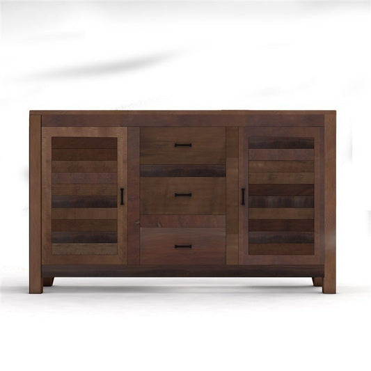 NIRVANA CHOCOLATE TIMBER SIDEBOARD M - 140 - 30 - 80 – handcrafted solid wood furniture