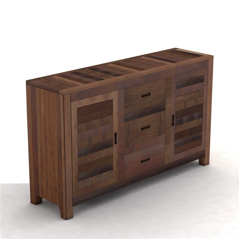 NIRVANA CHOCOLATE TIMBER SIDEBOARD M - 140 - 30 - 80 – handcrafted solid wood furniture