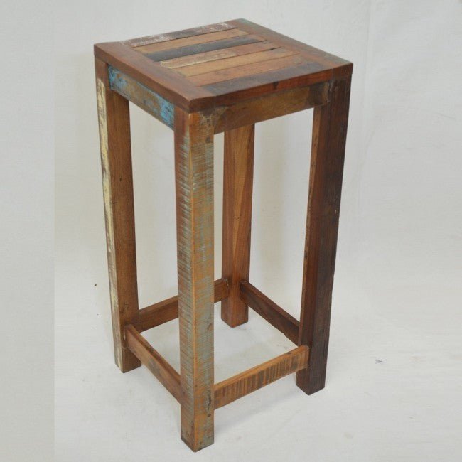 Nirvana Reclaimed Timber Wood Patio 7pc Bar Setting – handcrafted solid wood furniture