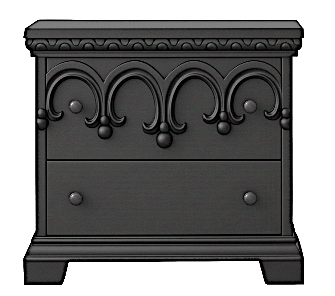 Obsidian Sanctuary Hand-Carved Solid Wooden Platform Bed by R-Designs Furniture—handcrafted solid wood furniture