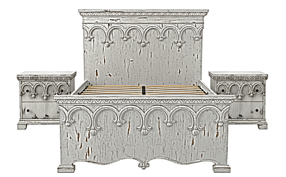 Obsidian Sanctuary Hand-Carved Solid Wooden Platform Bed by R-Designs Furniture—handcrafted solid wood furniture