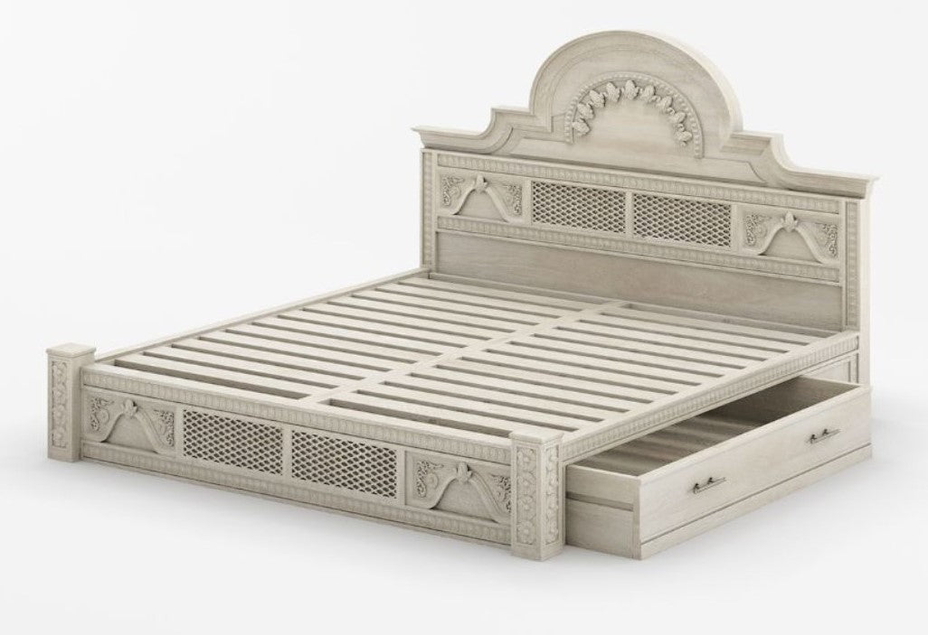 Omaha Solid Wooden Bed Frame with Storage Drawers Bed Or 3pc set – handcrafted solid wood furniture