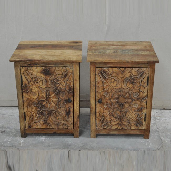 Pair of Handcrafted Bedside Tables – handcrafted solid wood furniture
