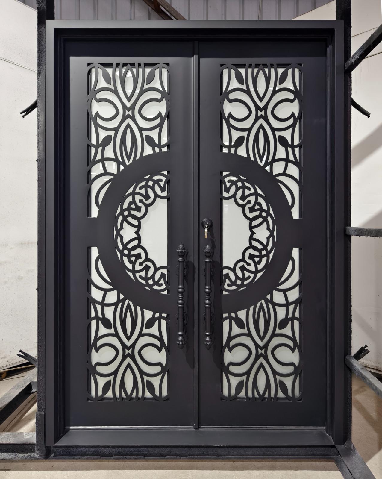 Pride Kopa Wrought Iron Door – handcrafted solid wood furniture