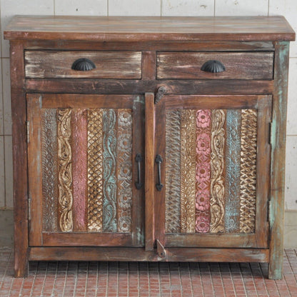 Rainbow Carved Wooden Sideboards & Cabinets – handcrafted solid wood furniture