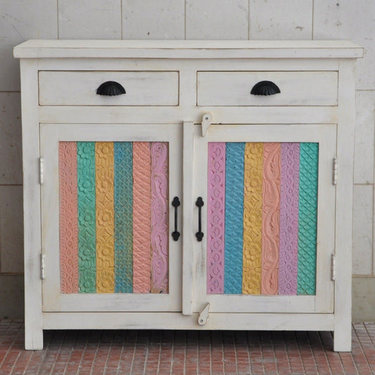 Rainbow Carved Wooden Sideboards & Cabinets – handcrafted solid wood furniture