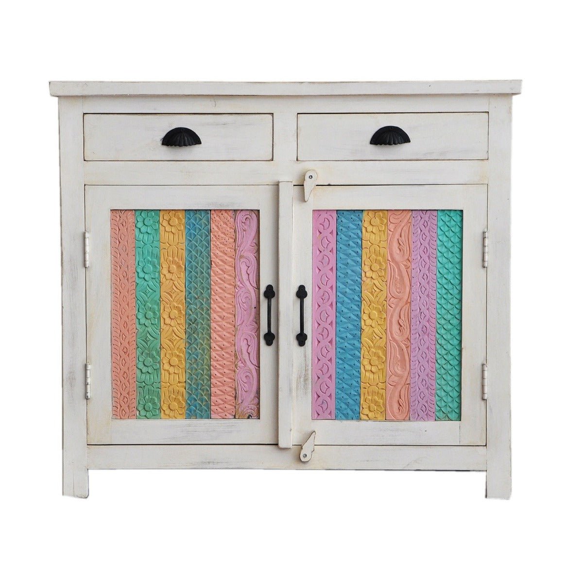 Rainbow Carved Wooden Sideboards & Cabinets – handcrafted solid wood furniture