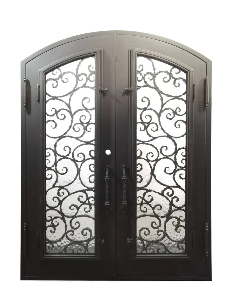 Randoll Wrought Iron Double Door – handcrafted solid wood furniture