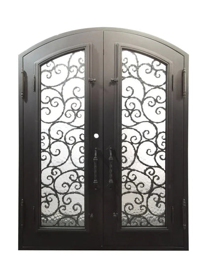 Randoll Wrought Iron Double Door – handcrafted solid wood furniture