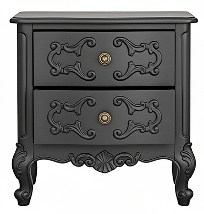 Regal Hand - Carved Solid Wooden Platform Bed Frame – handcrafted solid wood furniture