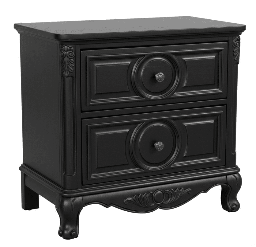 Regalia Gothic Hand - Carved Solid Wood Platform Bed & Bedroom Collection – handcrafted solid wood furniture