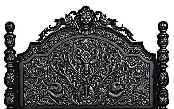 Roar Lion Head Carved Solid Wooden Hand Carved Gothic Platform Bed – handcrafted solid wood furniture