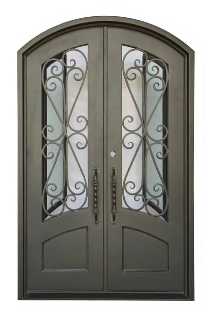 Rollie Wrought Iron Double Door – handcrafted solid wood furniture