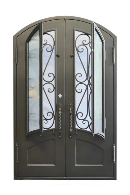 Rollie Wrought Iron Double Door – handcrafted solid wood furniture