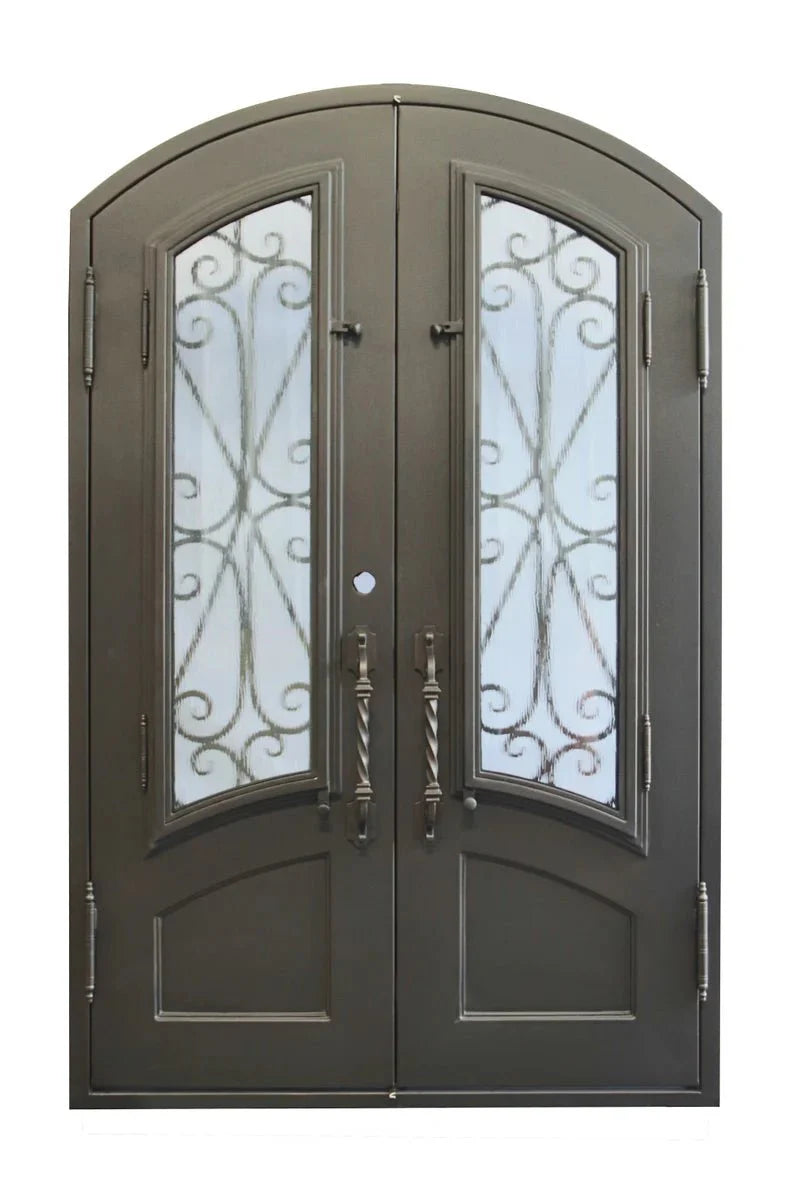Rollie Wrought Iron Double Door – handcrafted solid wood furniture
