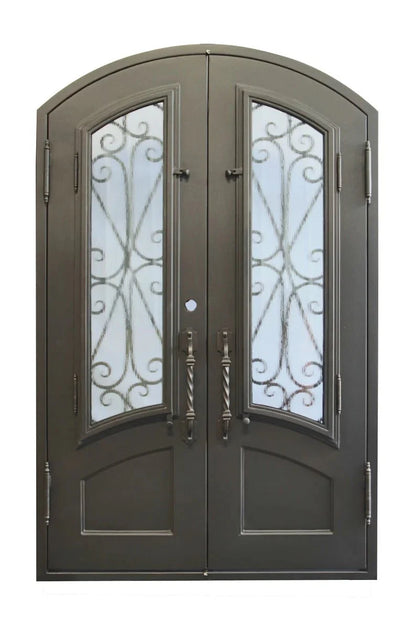 Rollie Wrought Iron Double Door – handcrafted solid wood furniture