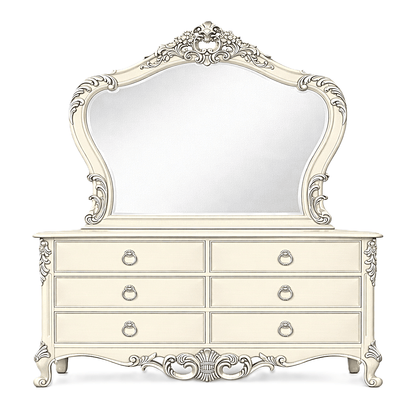 Royal Imperium™ Baroque Hand - Carved Platform Bed & Luxury Bedroom Collection – handcrafted solid wood furniture