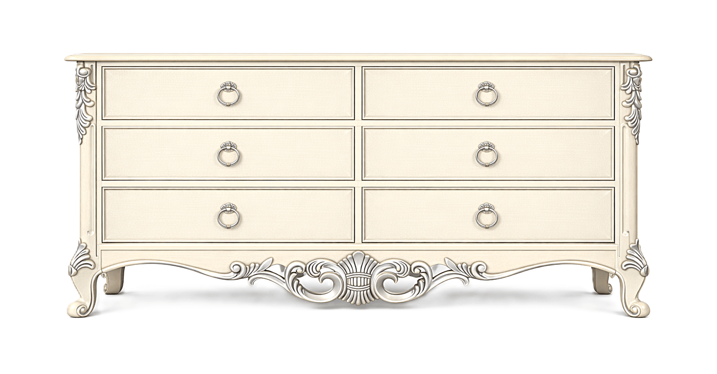 Royal Imperium™ Baroque Hand - Carved Platform Bed & Luxury Bedroom Collection – handcrafted solid wood furniture