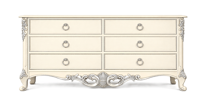 Royal Imperium™ Baroque Hand - Carved Platform Bed & Luxury Bedroom Collection – handcrafted solid wood furniture
