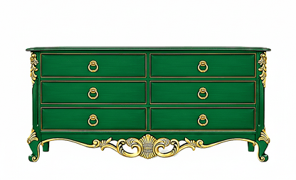 Royal Imperium™ Baroque Hand - Carved Platform Bed & Luxury Bedroom Collection – handcrafted solid wood furniture