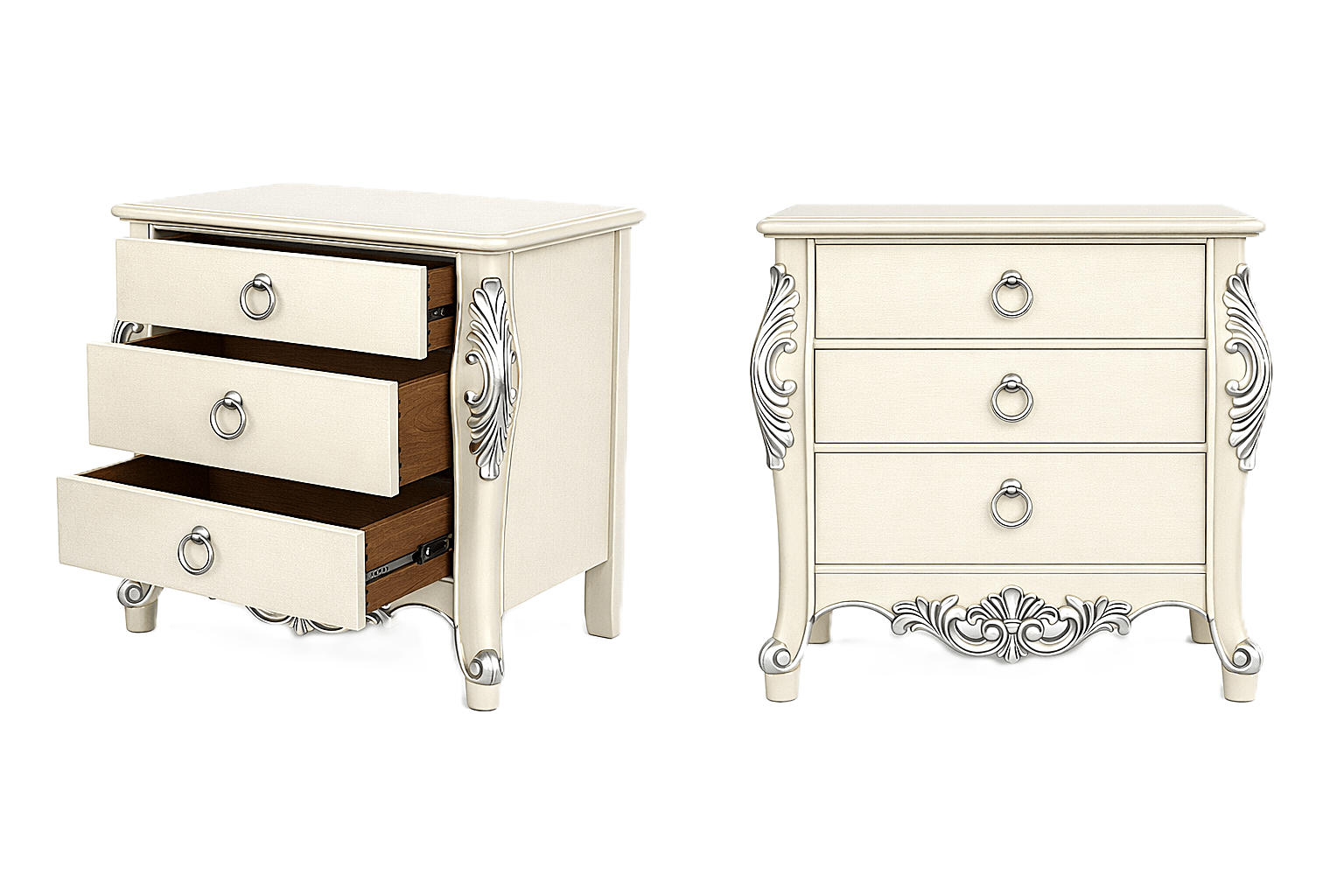 Royal Imperium™ Baroque Hand - Carved Platform Bed & Luxury Bedroom Collection – handcrafted solid wood furniture