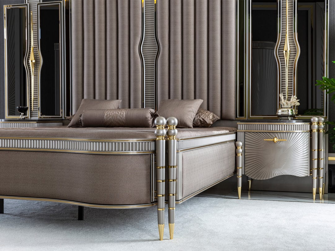 Royce Luxury Upholstered Bed frame – handcrafted solid wood furniture