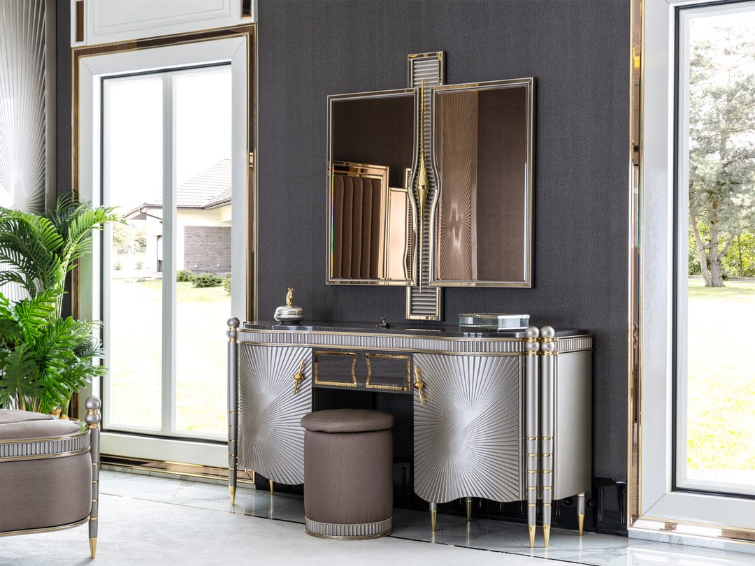 Royce Luxury Upholstered Bed frame by Hibashi Furniture – handcrafted solid wood furniture made in India