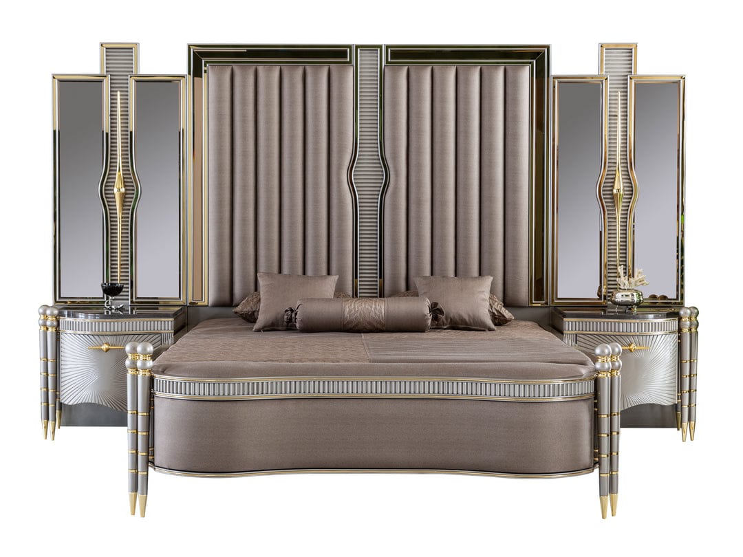 Royce Luxury Upholstered Bed frame – handcrafted solid wood furniture