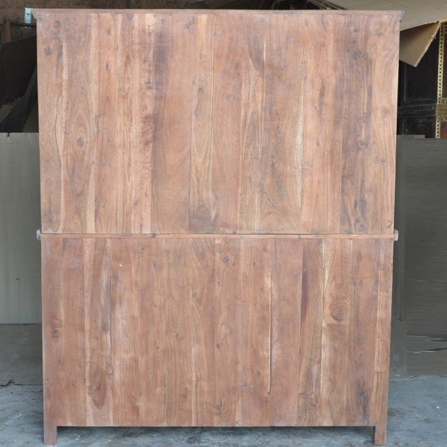 Rustica Reclaimed Library Bookcase Large Multicolor – handcrafted solid wood furniture